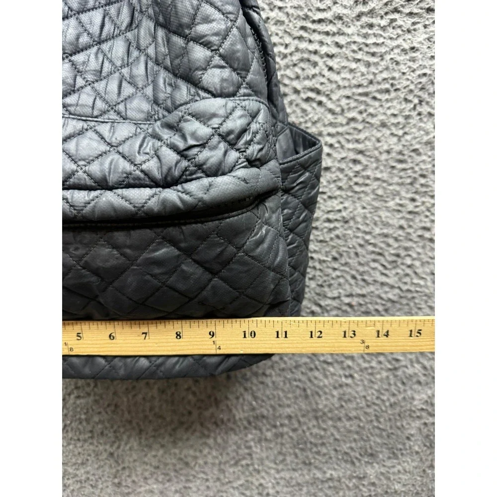 Mz Wallace New York Quilted Metro Laptop School Travel Backpack‎ Black Unisex